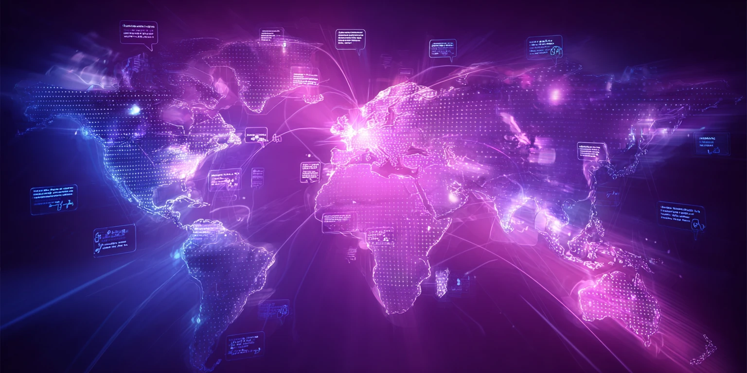 Global Communication Illustration